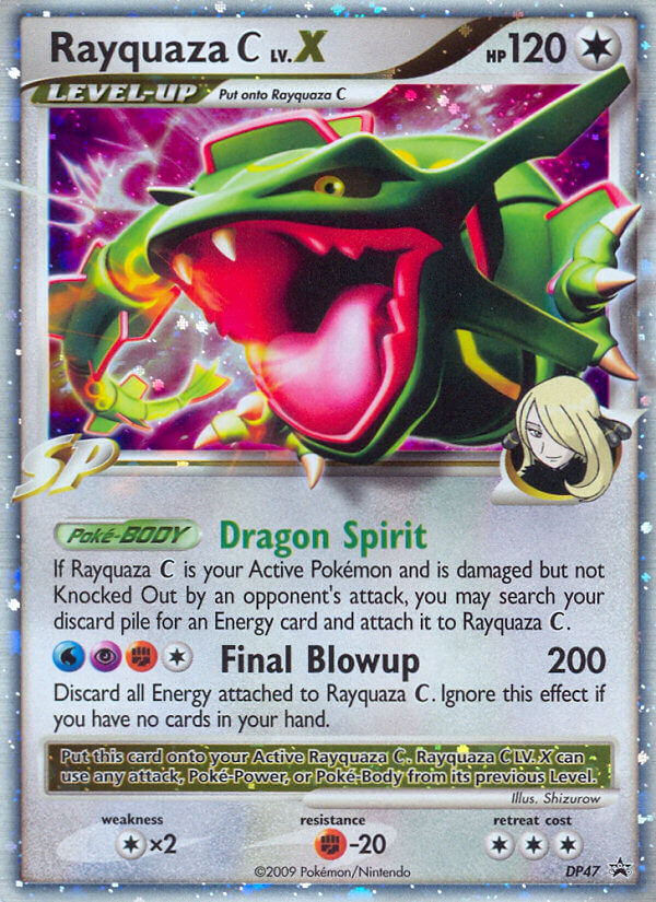 DP Black Star Promo Rayquaza C LV.X #47